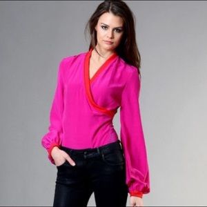 Bradamant fuscia and red Bodysuit